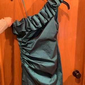 Teal cocktail dress